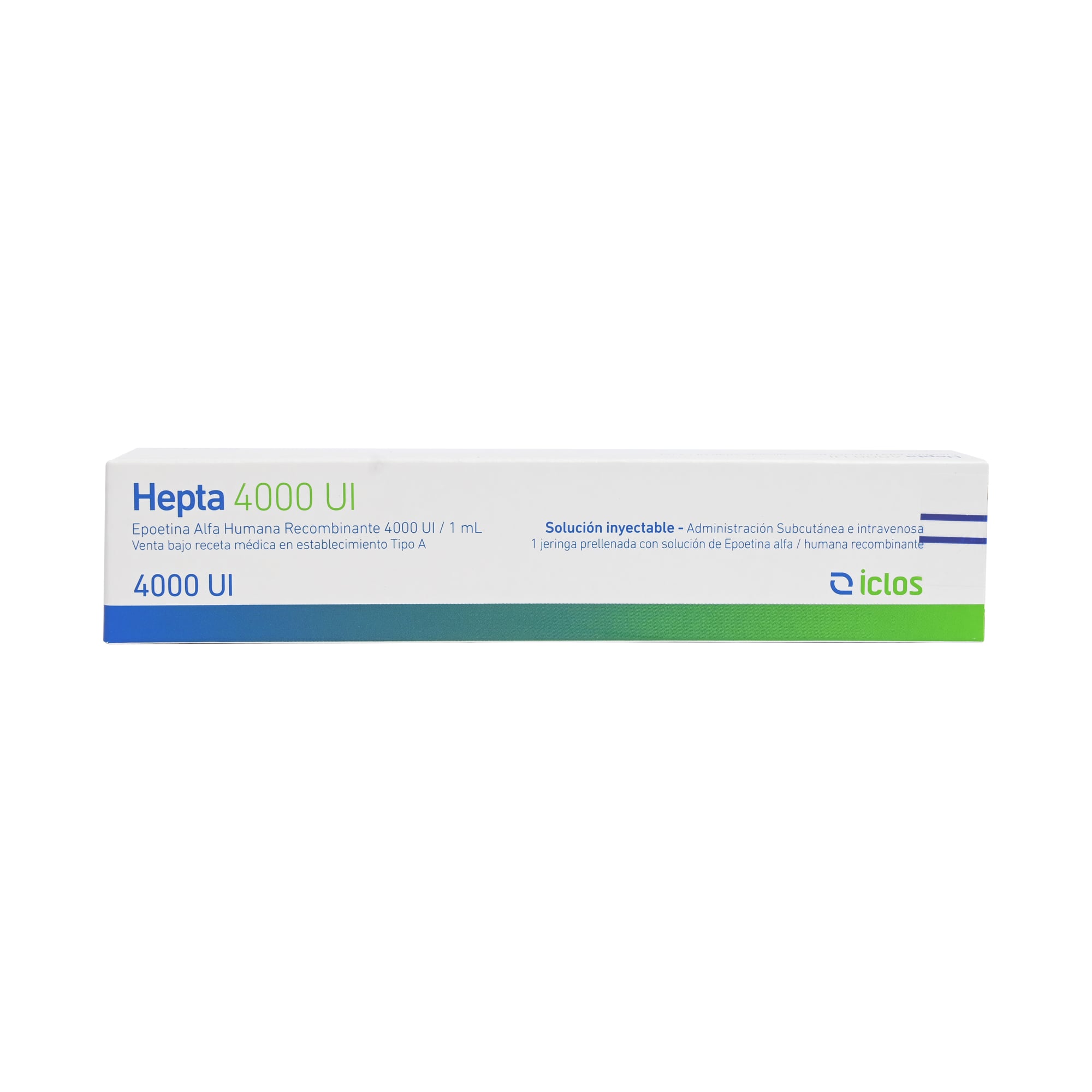 HEPTA RECOMBINANTE SOLUCIÓN INYECTABLE 10000 U.I. / 1 ml (EPOETINA ALFA HUMANA RECOMBINANTE)