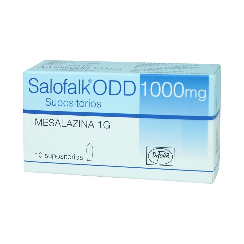 Salofalk ODD Mesalazina 1000 mg 10 Supositorios