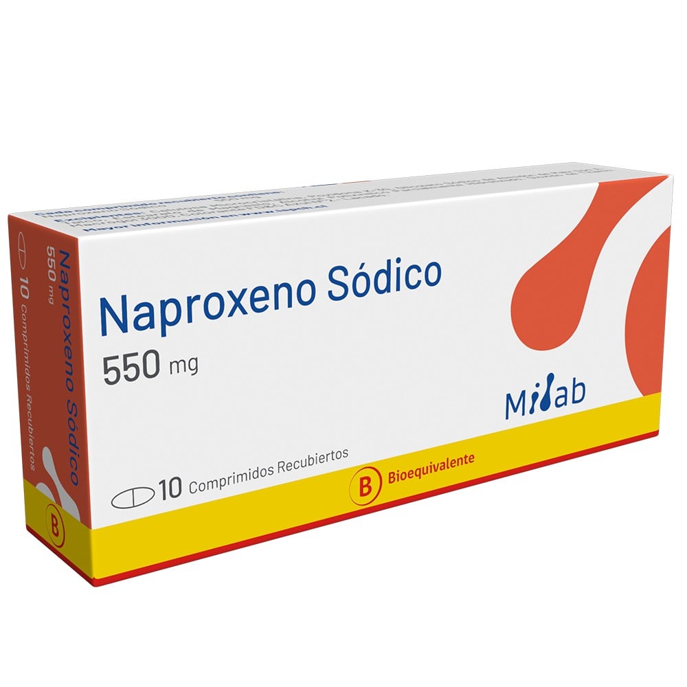 NAPROXENO DE SODIO COMPRIMIDOS RECUBIERTOS 550 mg