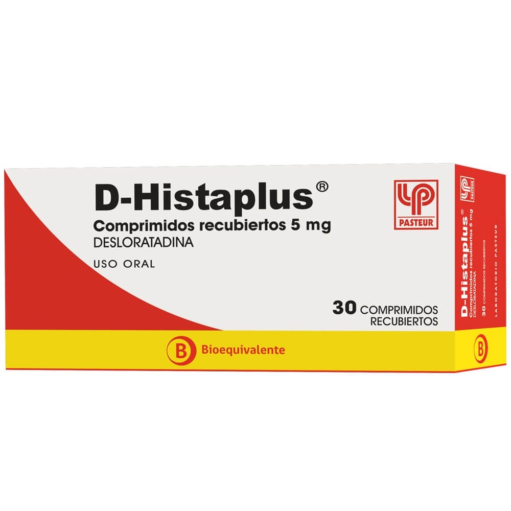 D-Histaplus Desloratadina 5 mg 30 Comprimidos