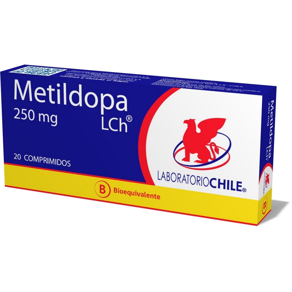 Metildopa 250 mg 20 Comprimidos