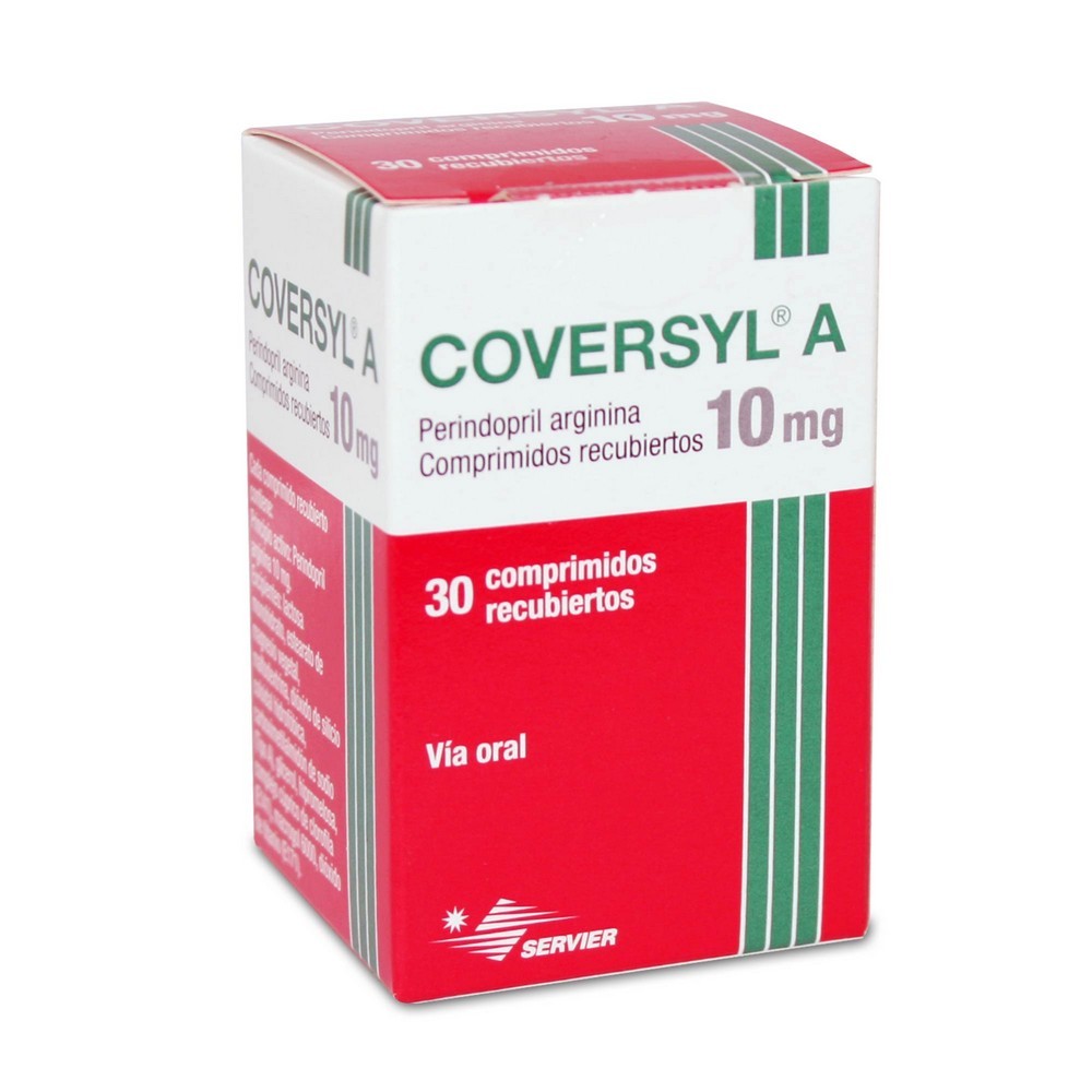 Coversyl A Perindopril Terbutilamina 10 mg 30 Comprimidos