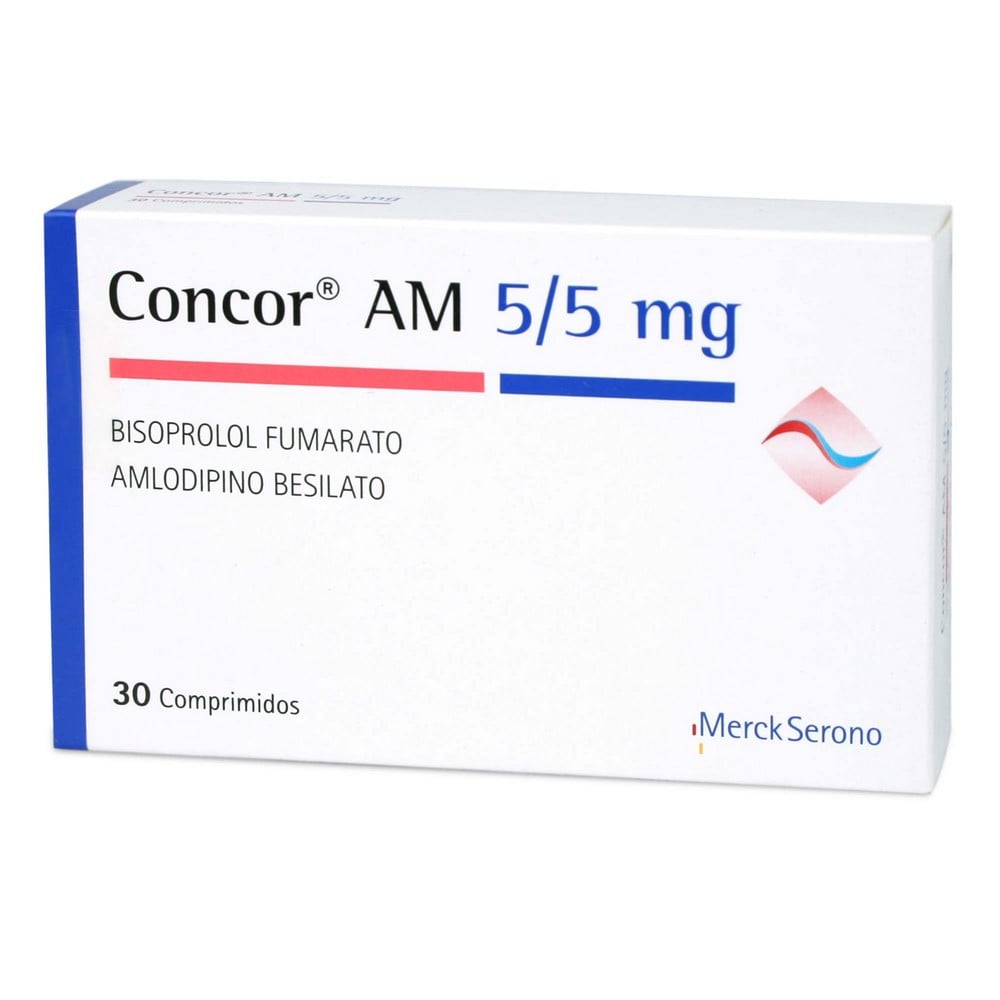 Concor AM Bisopropol Fumarato 5 mg 30 Comprimidos