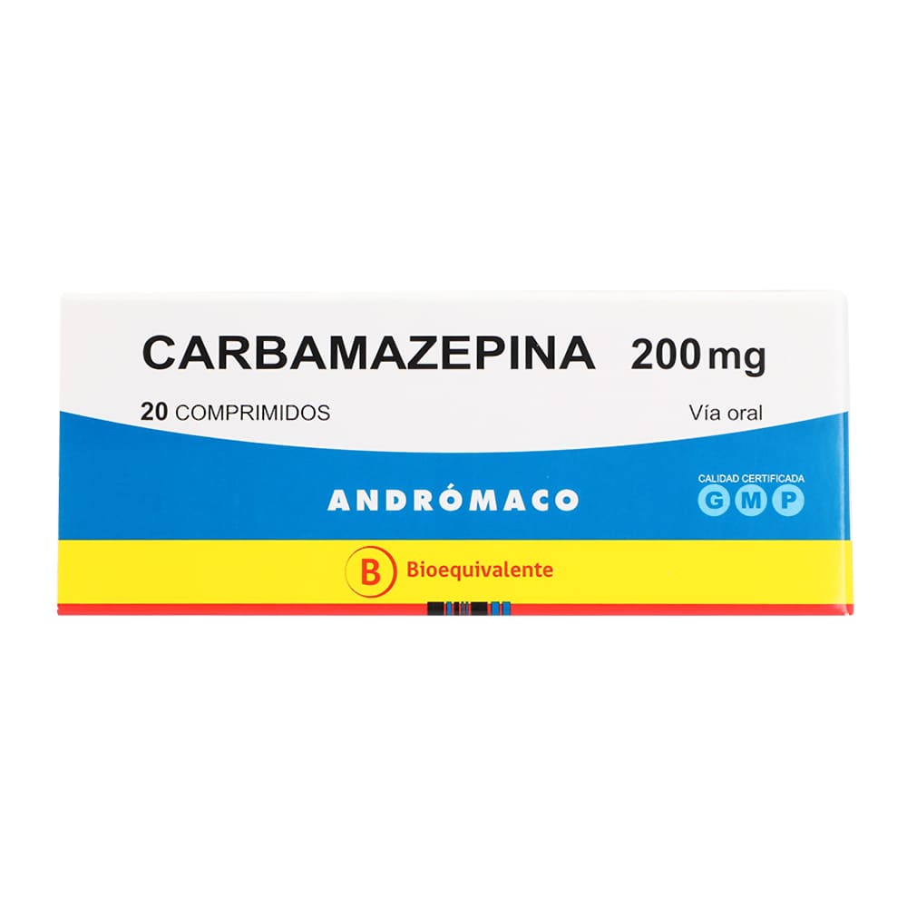 Carbamazepina 200 mg 20 Comprimidos