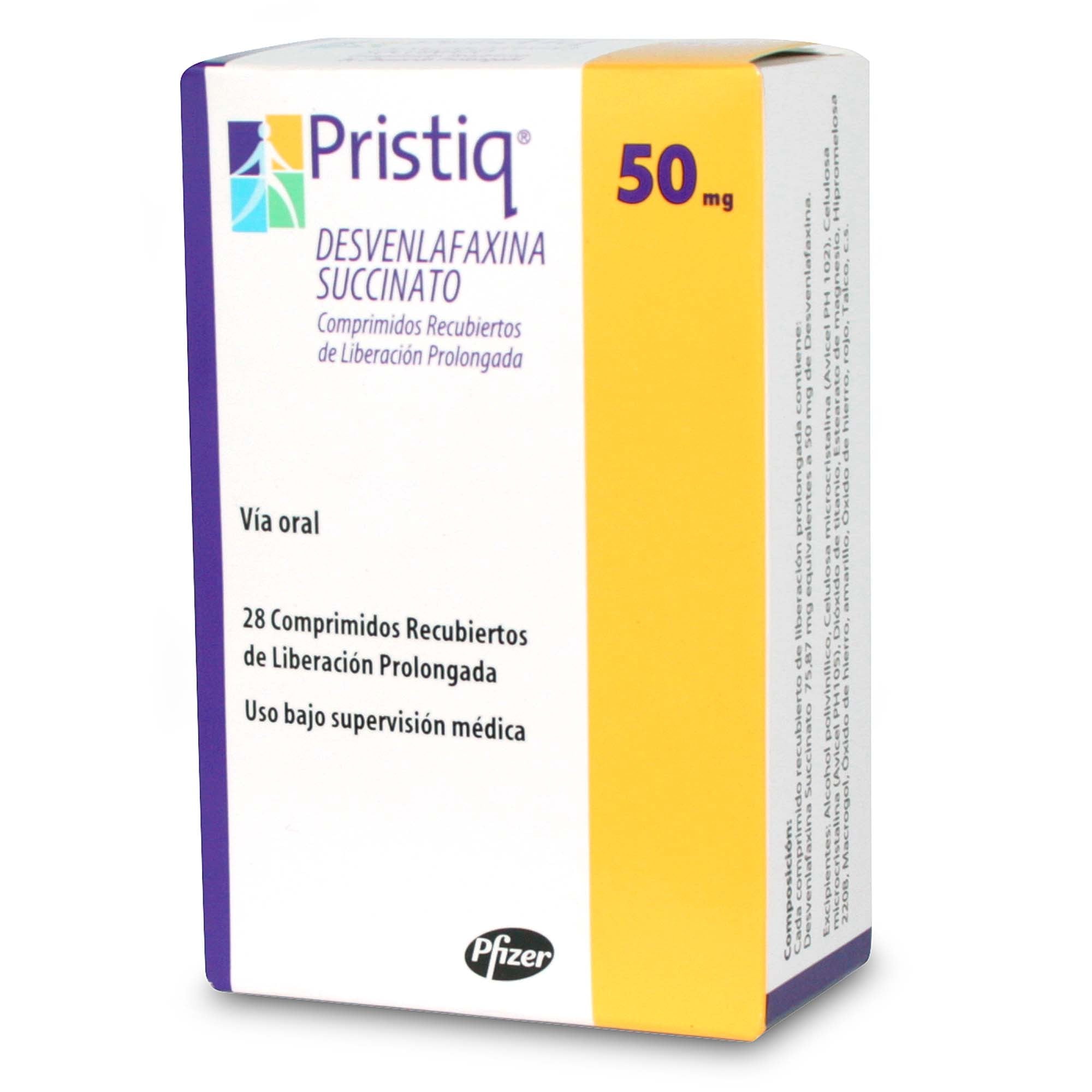 Pristiq Desvenlafaxina 50 mg 28 Comprimidos