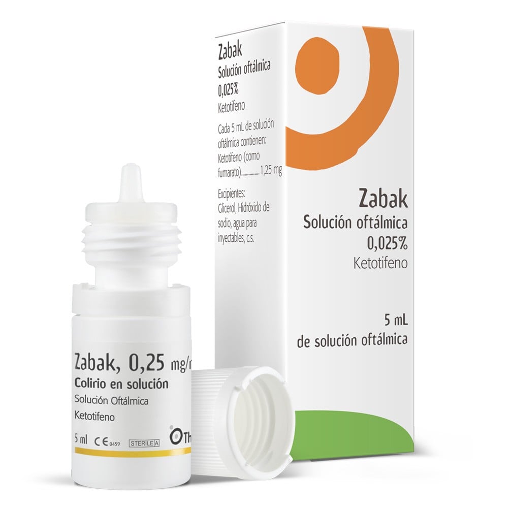 ZABAK SOLUCIÓN OFTÁLMICA 0,025% (KETOTIFENO)