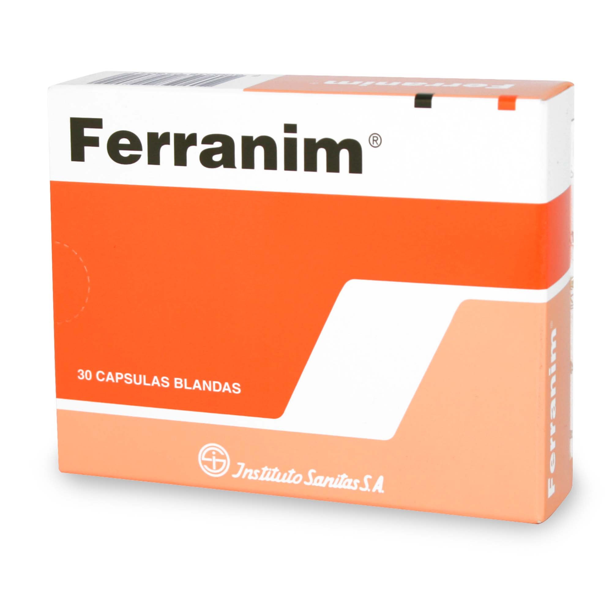 Ferranim Fumarato Ferroso 330 mg 30 Cápsulas Blandas