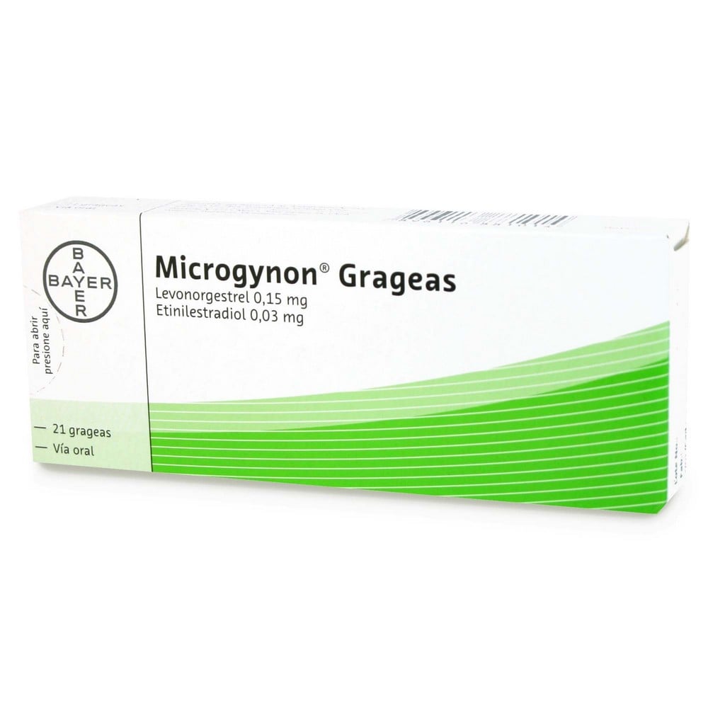 Microgynon Levonorgestrel 0,15mg Etinilestradiol 0,03 mg 21 Grageas