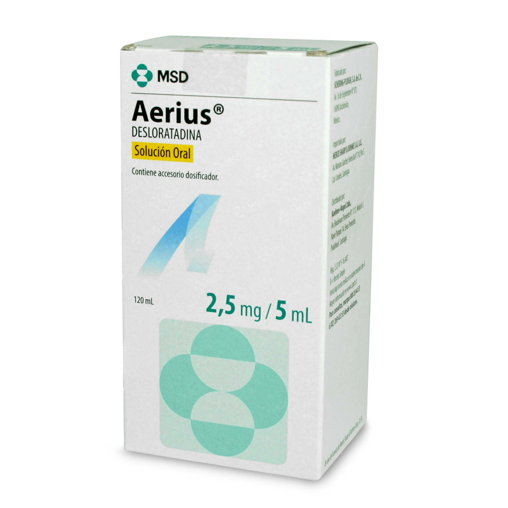 AERIUS JARABE 2,5 mg/5 mL (DESLORATADINA)
