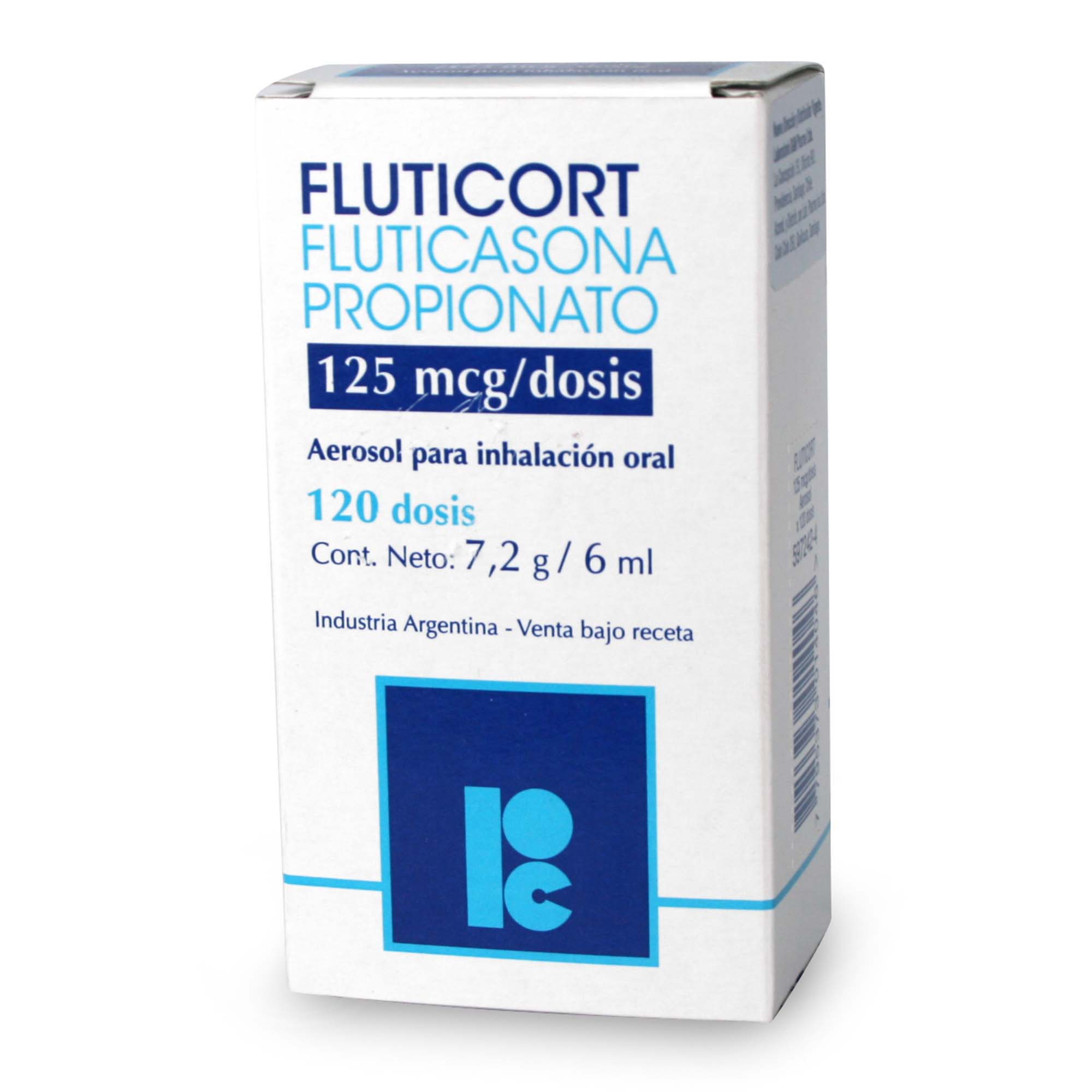 Fluticort Fluticasona Propionato 125 mcg/DS Inhalador Bucal 120 Dosis