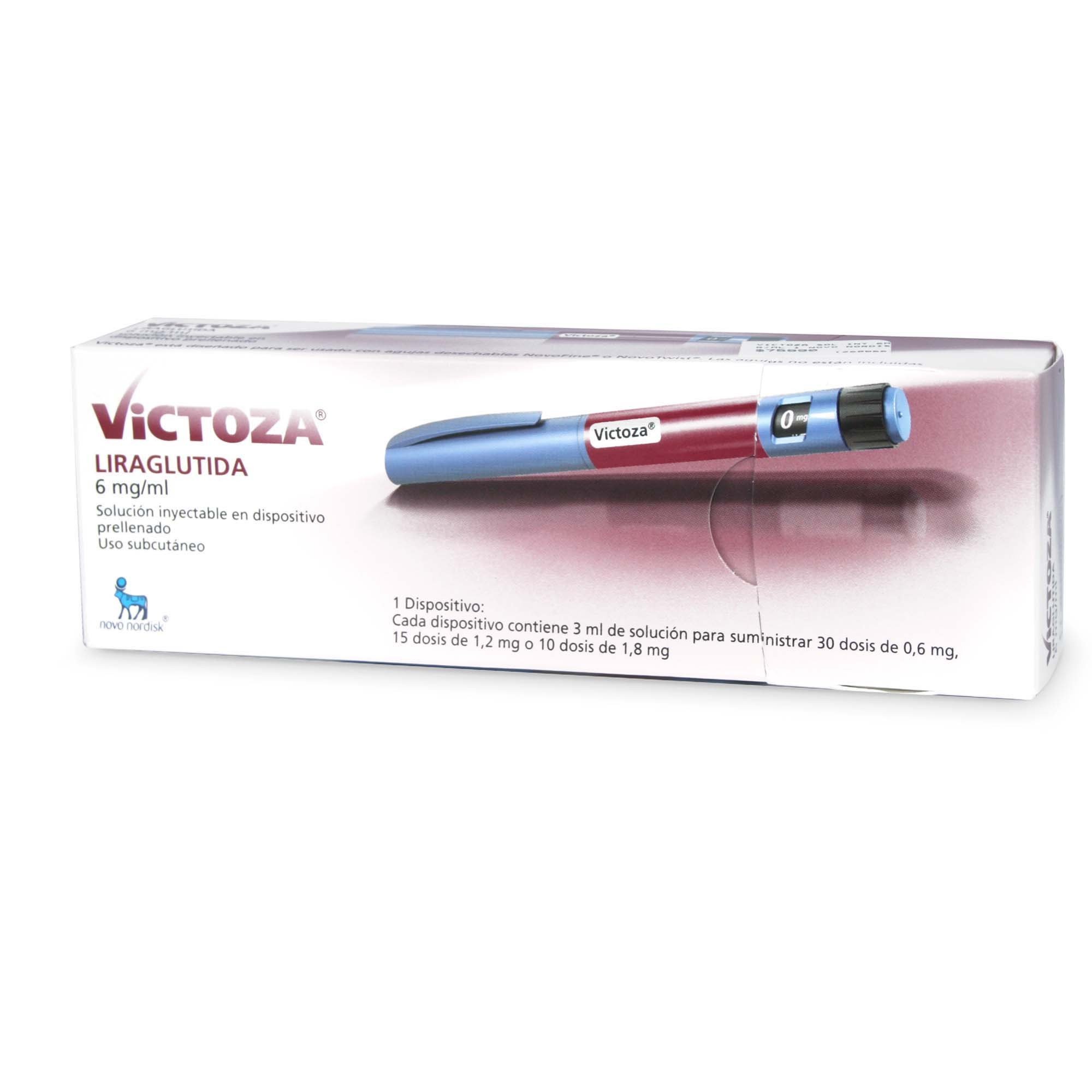 Victoza Liraglutida 6 mg/ml Solución Inyectable 3 mL