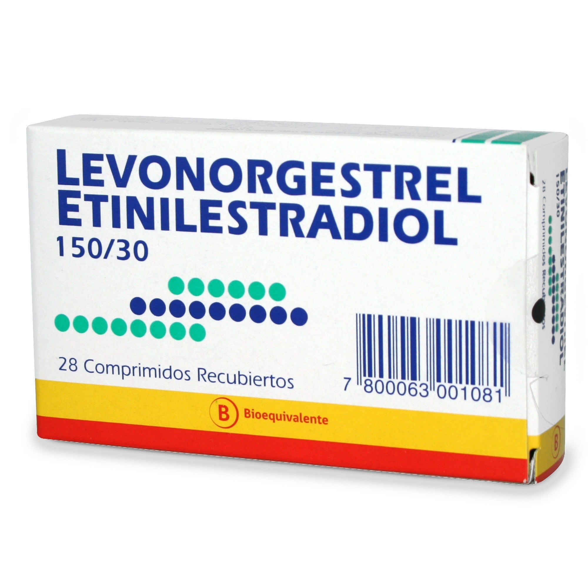 LEVONORGESTREL/ETINILESTRADIOL 0,15/0,03 28 COMPRIMIDOS RECUBIERTOS