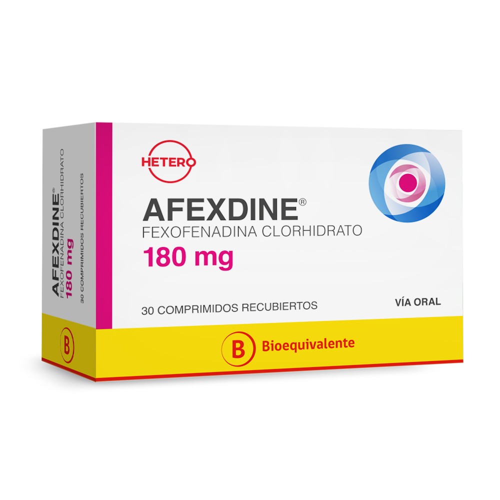 AFEXDINE COMPRIMIDOS RECUBIERTOS 180 mg (FEXOFENADINA)