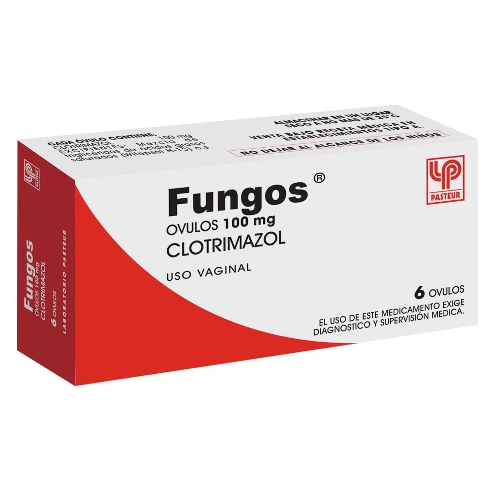 Fungos Clotrimazol 100 mg 6 Óvulos