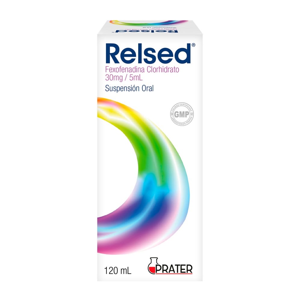 Relsed Fexofenadina 30 mg / 5 mL Suspension Oral 120 mL