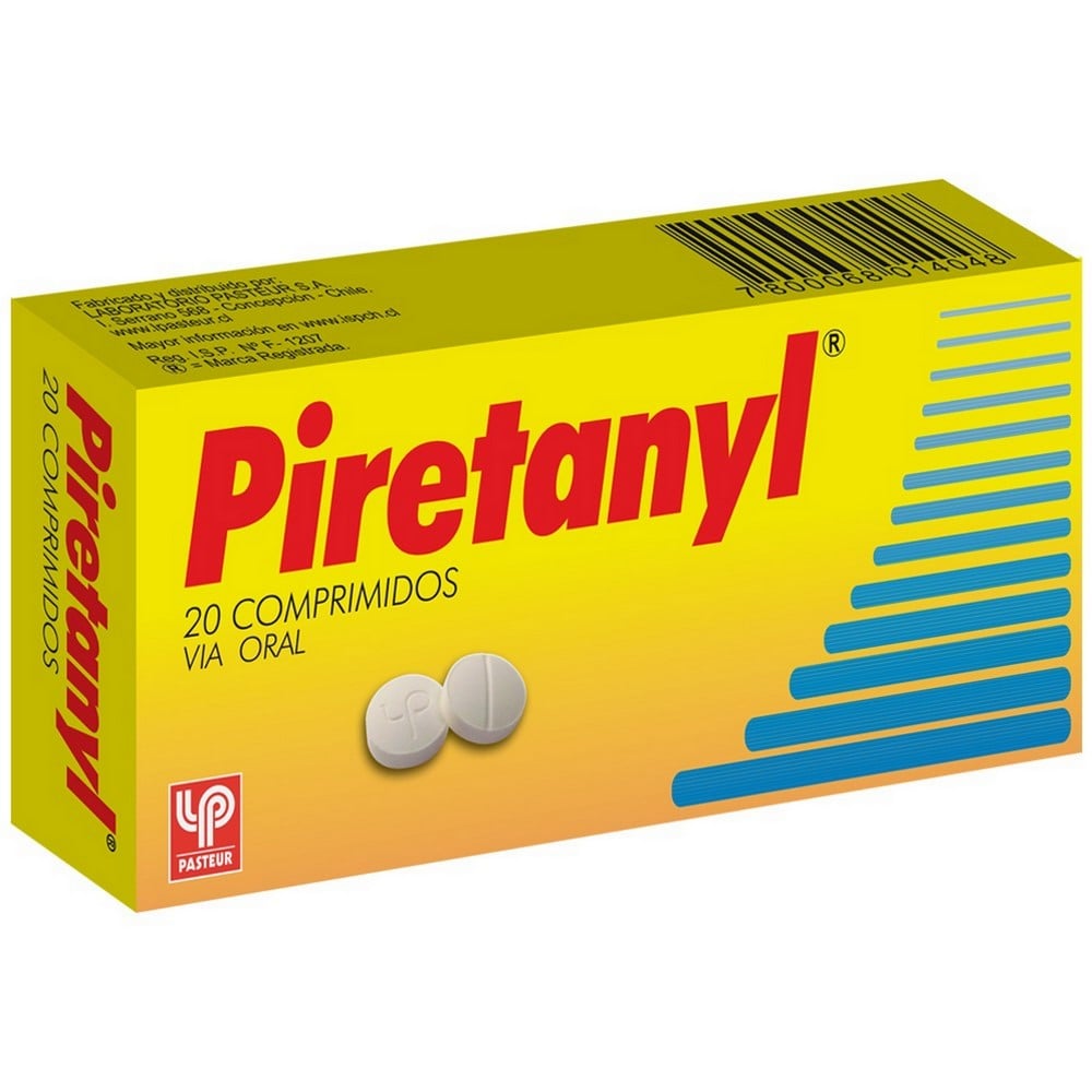 Piretanyl Metamizol Sódico 322 mg 20 Comprimidos