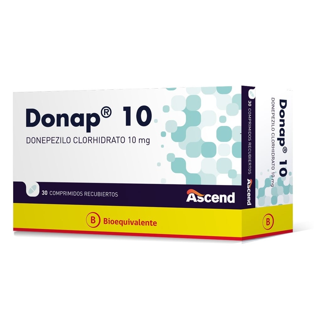 Donap Donepezilo 10 mg 30 Comprimidos Recubiertos