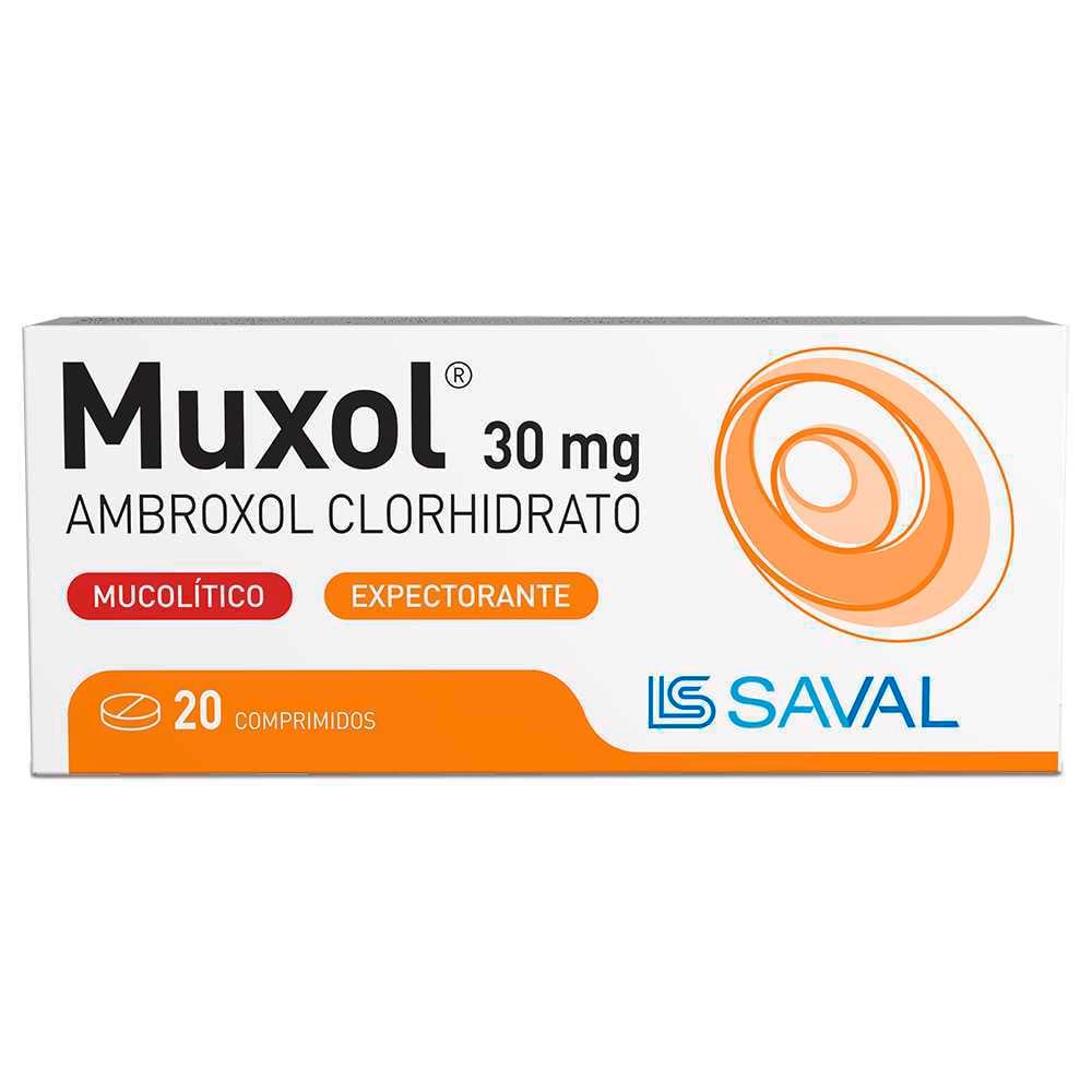 Muxol Ambroxol 30 mg 20 Comprimidos