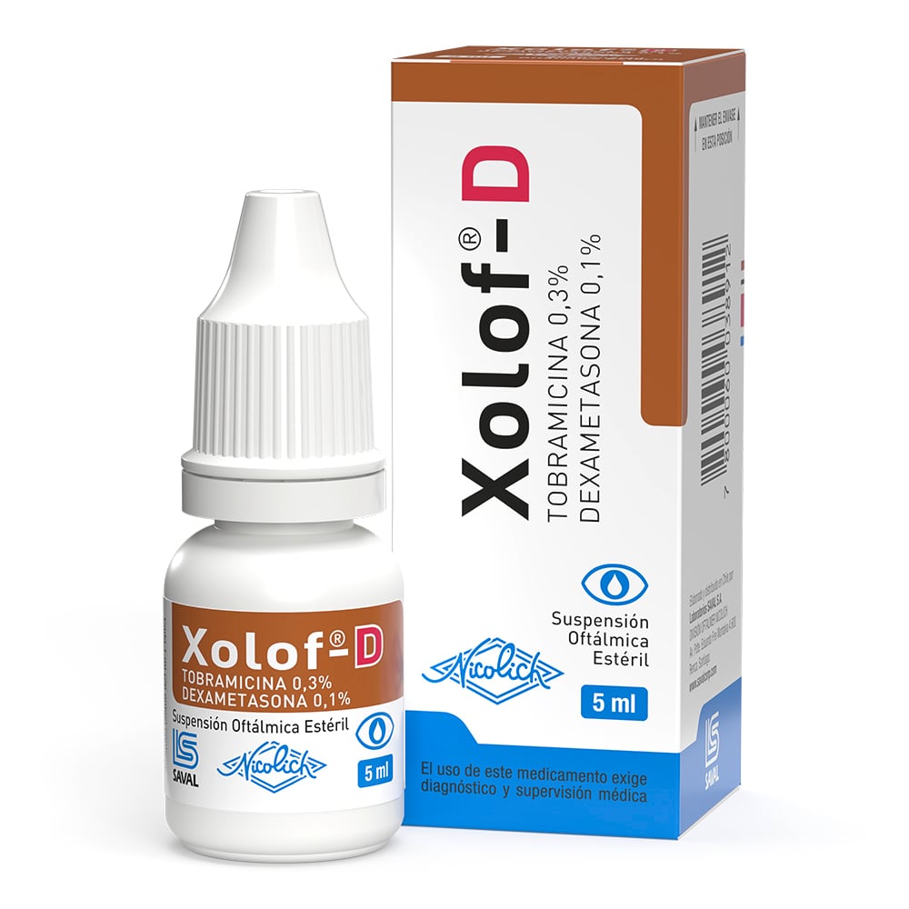 Xolof-D Tobramicina 0,3% Solución Oftálmica 5 mL