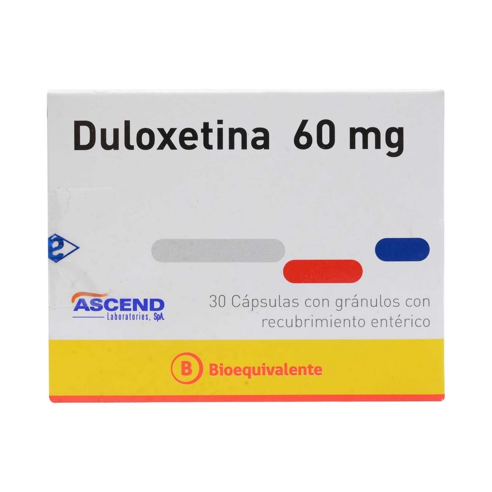 Duloxetina 60 mg 30 Cápsulas