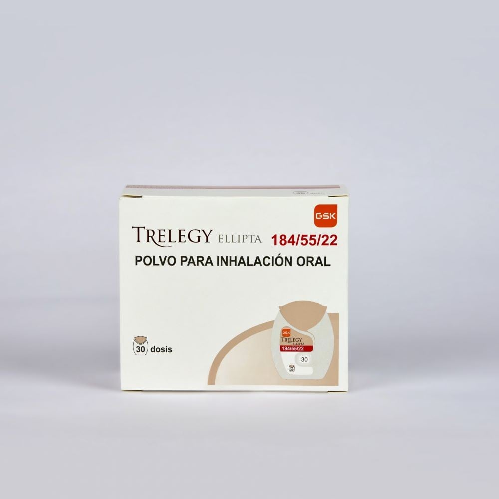 Trelegy Ellipta 184/55/22 Polvo Para Inhalacion Oral  30 Dosis