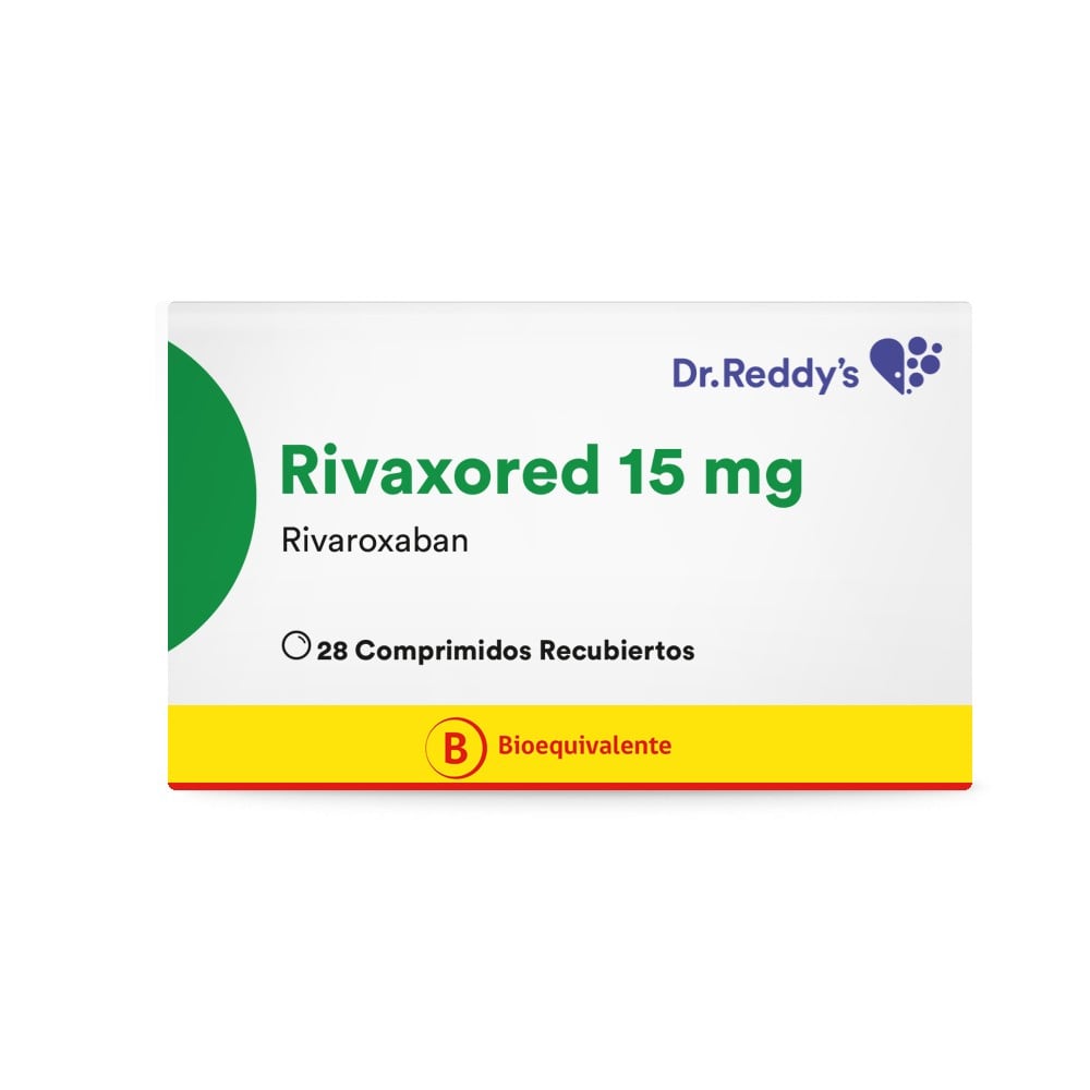 Rivaxored Rivaroxaban 15mg 28 comprimidos recubiertos