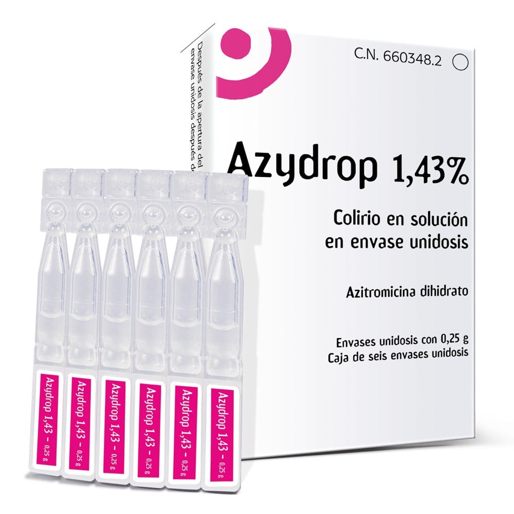 Azydrop Azitromicina Dihidrato 0,25 gr / Unidosis 6 Unidosis