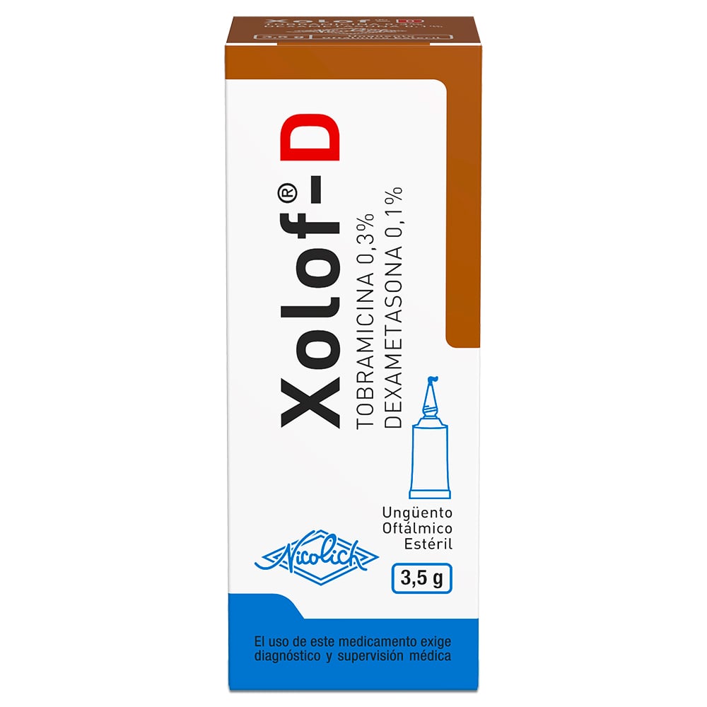 Xolof-D Tobramicina 0,3% Unguento Oftálmico 4 gr