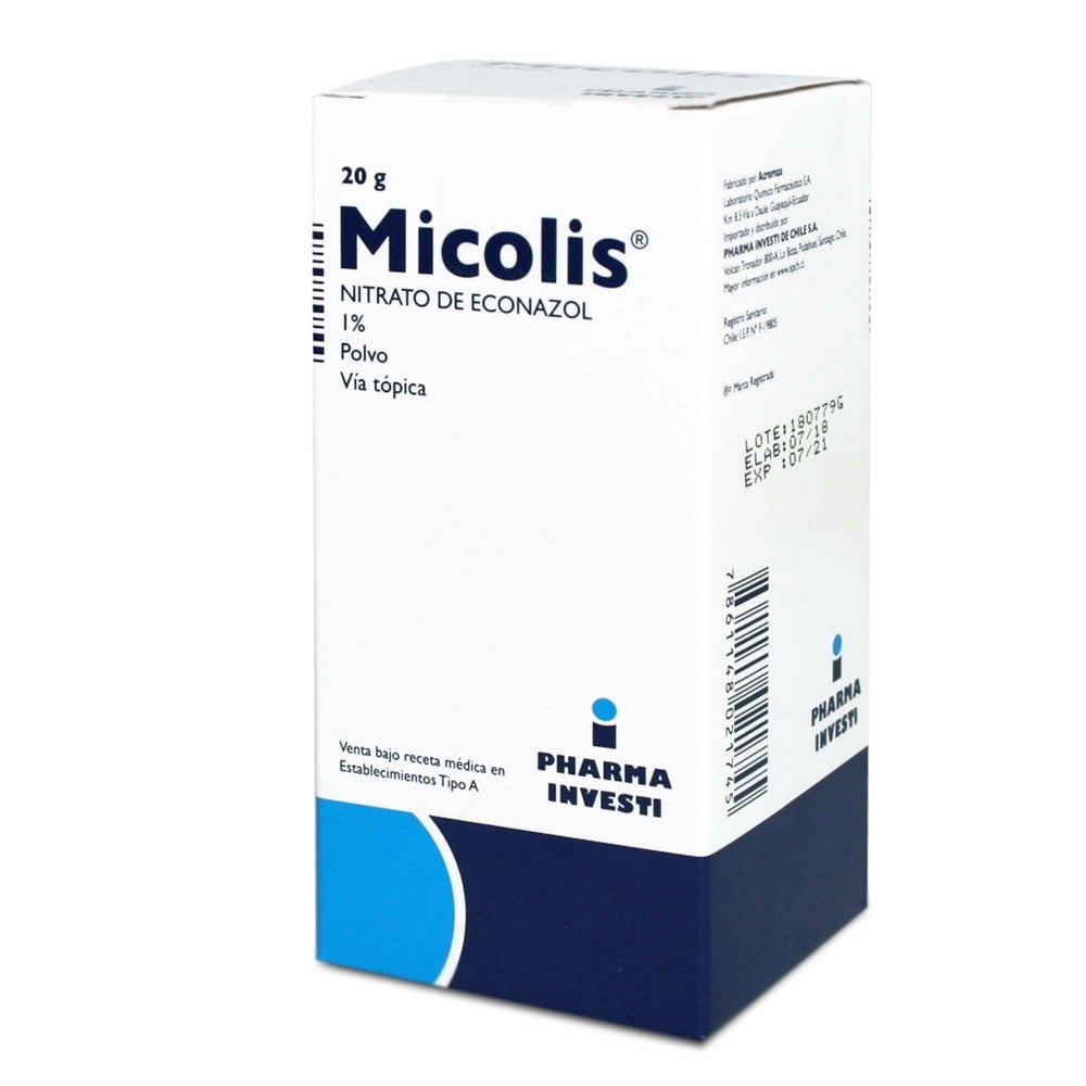 Micolis Econazol 1% Polvo 20 gr