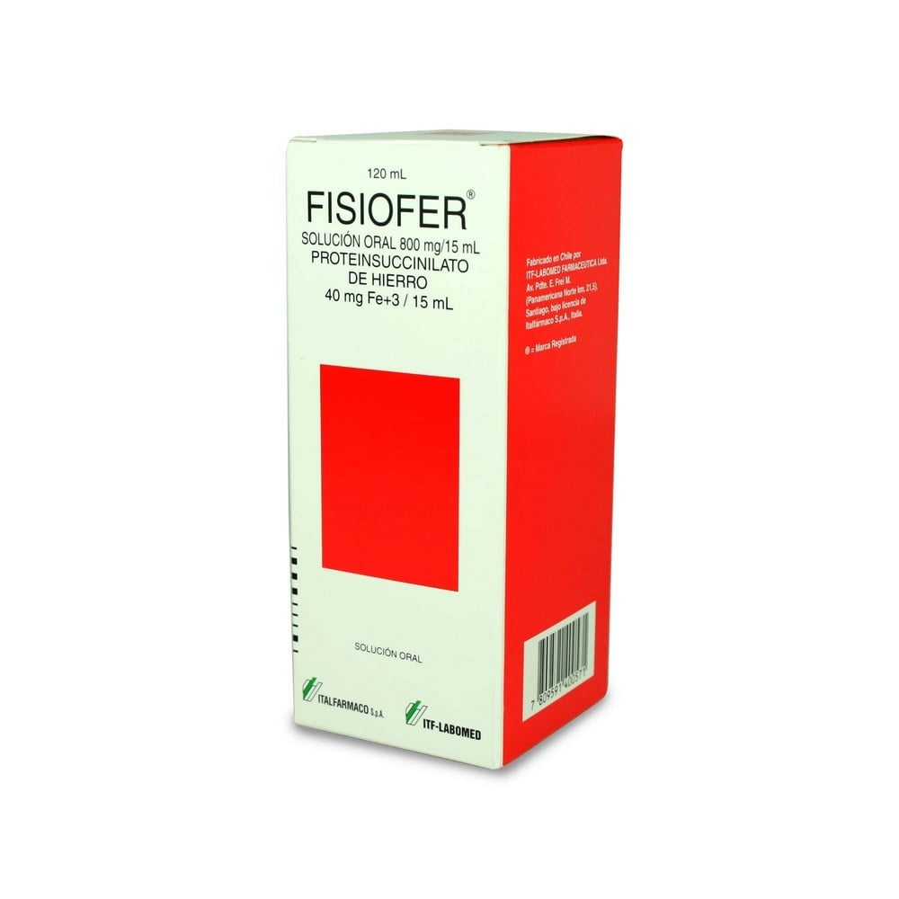 Fisiofer Proteinsuccinilato De Hierro 800 mg / 15 mL Jarabe 120 mL