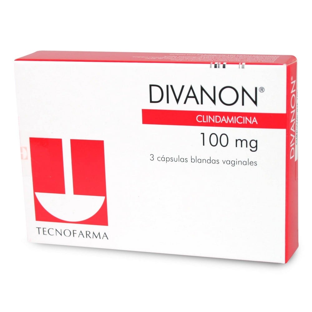 Divanon Clindamicina 100 mg 3 Cápsulas Vaginal
