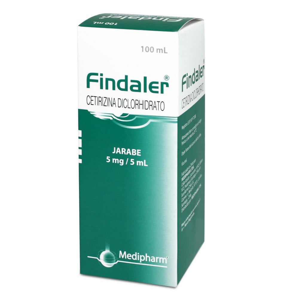 Findaler Cetirizina 5 mg / 5 mL Jarabe 100 mL