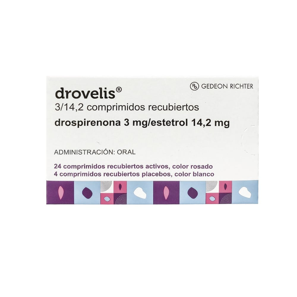 Drovelis Drospirenona 3mg/ Estetrol 14,2mg 28 Comprimidos Recubiertos