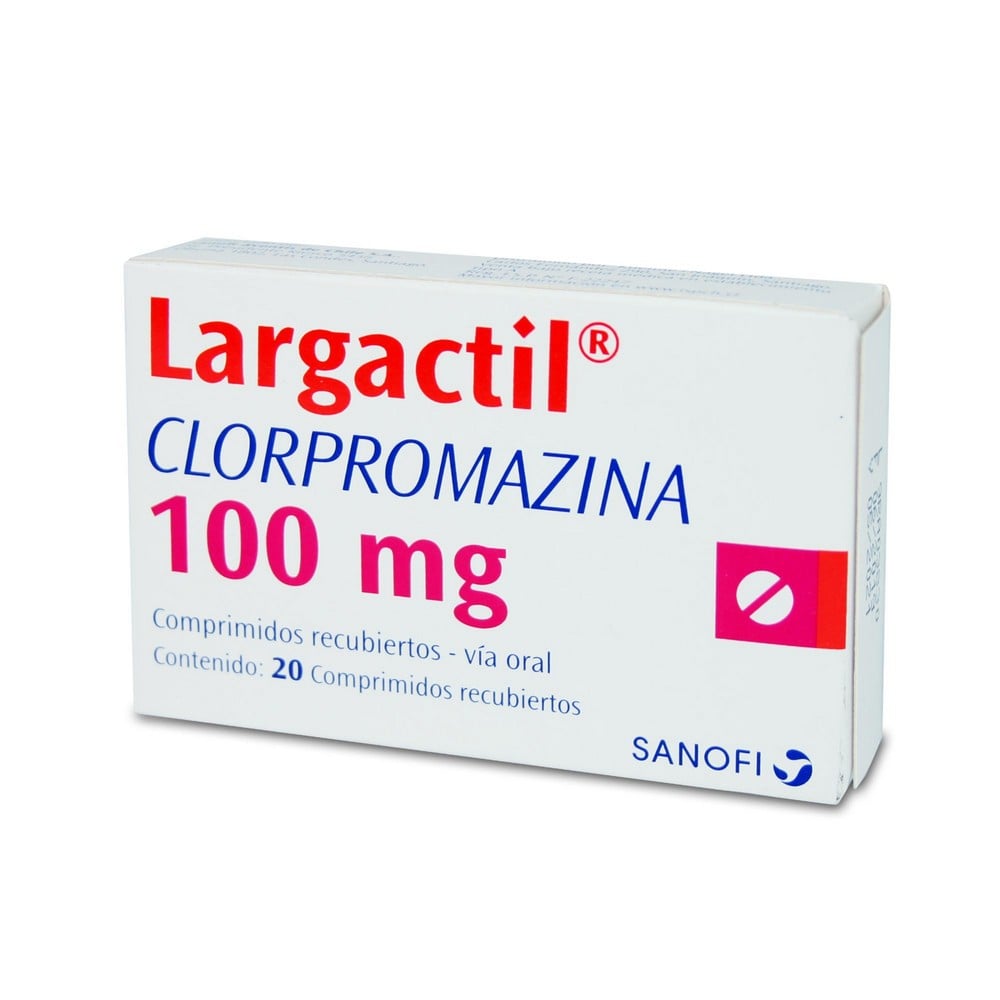 LARGACTIL COMPRIMIDOS RECUBIERTOS 100 mg (CLORPROMAZINA)