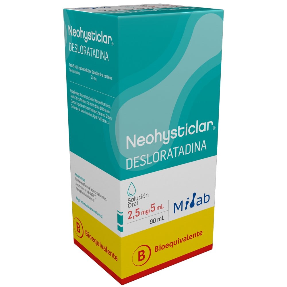 NEOHYSTICLAR SOLUCIÓN ORAL 2,5 mg/5 mL (DESLORATADINA)