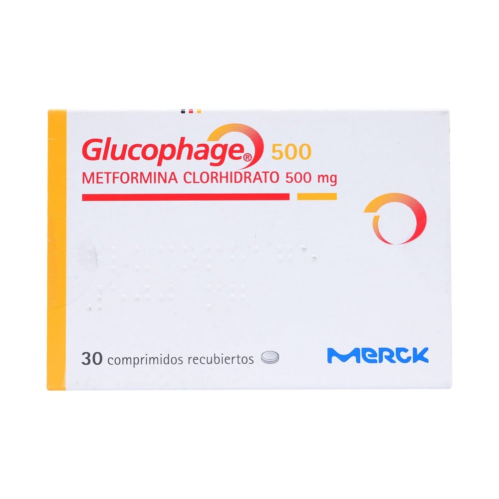 Glucophage Metformina 500 mg 30 Comprimidos