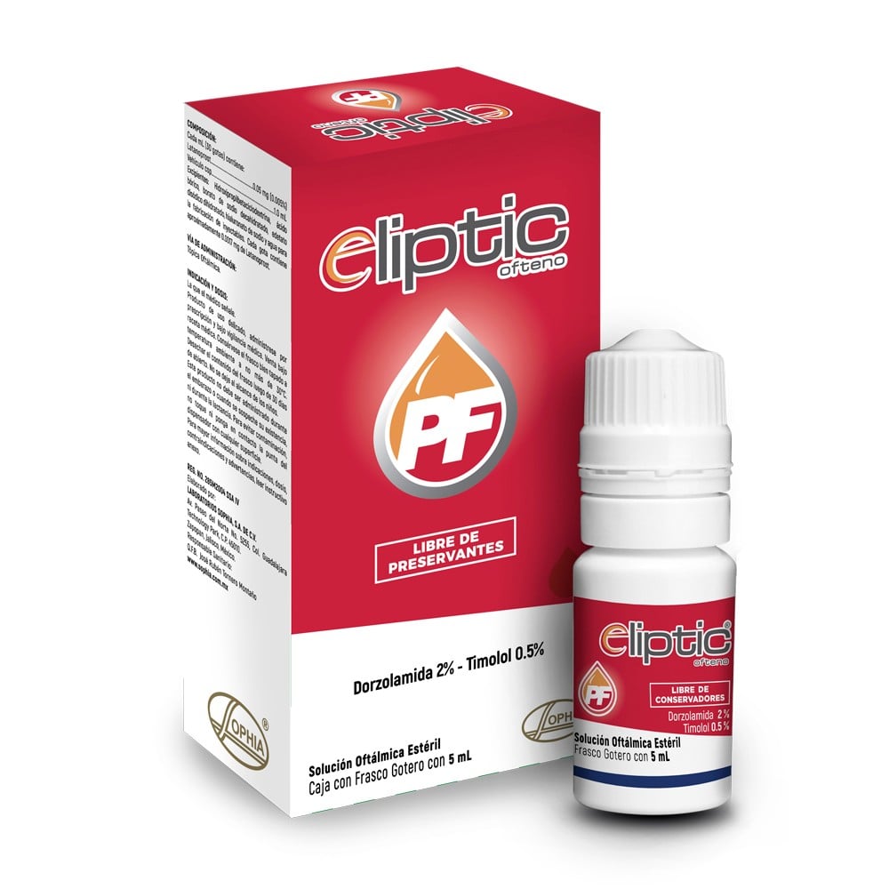 Eliptic PF Dorzolamida 2 %S olución Oftálmica 5 mL