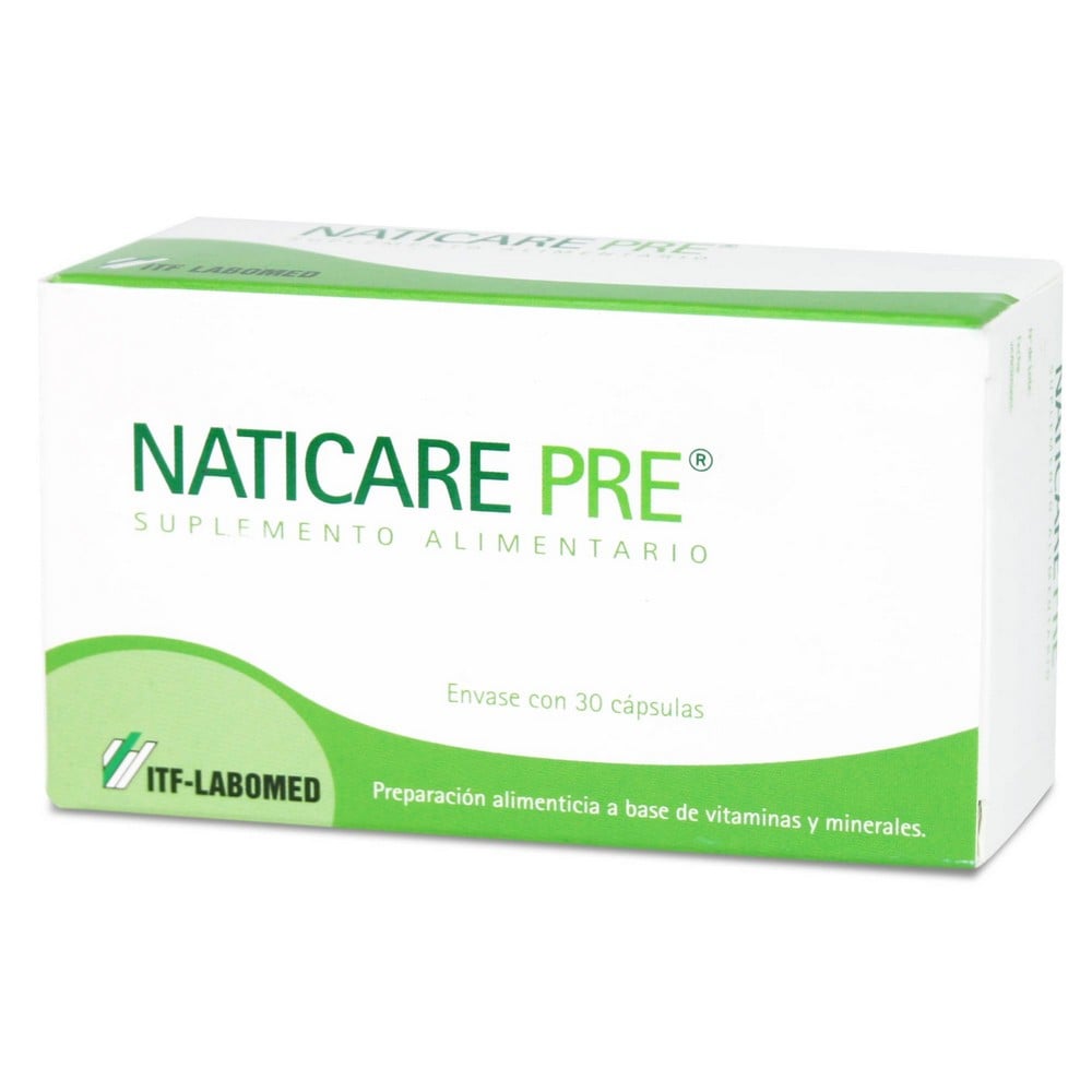 Naticare Pre Suplemento Alimentario 30 Cápsulas