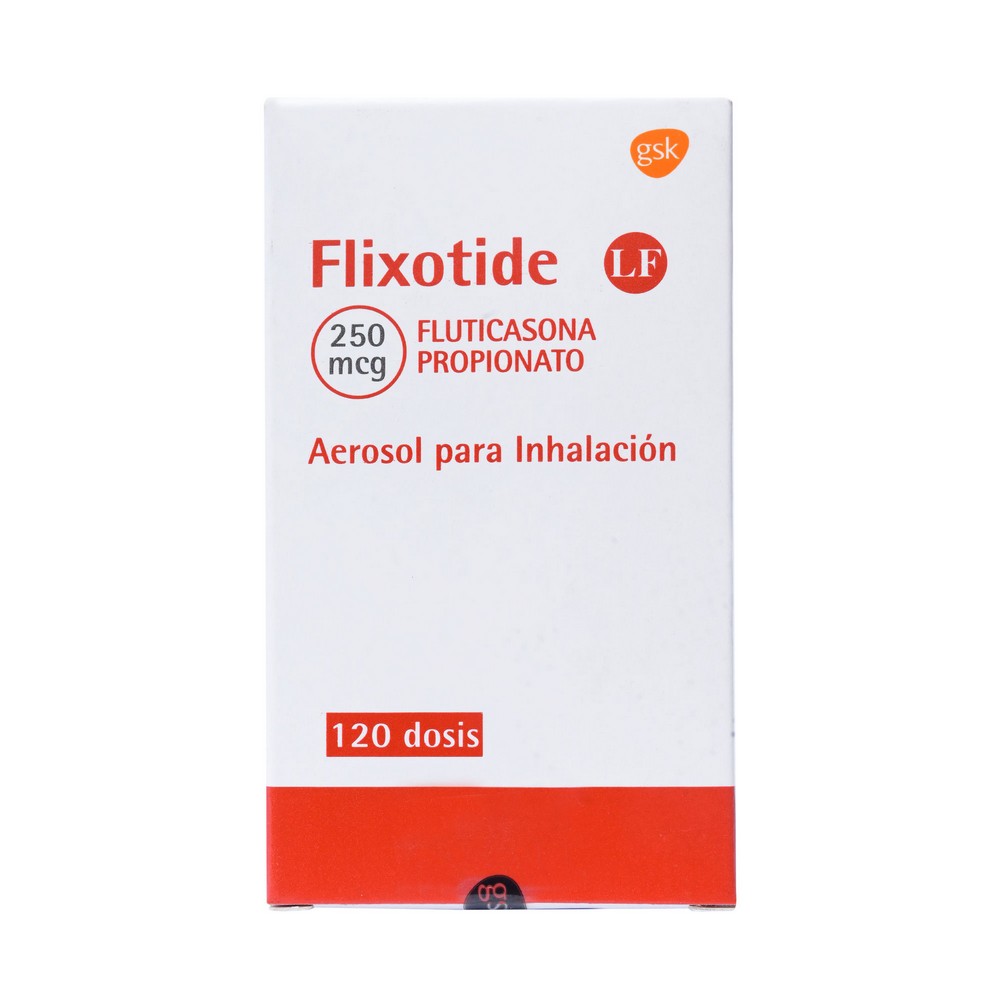 Flixotide LF Fluticasona Propionato 250 mcg Inhalador Bucal 120 Dosis