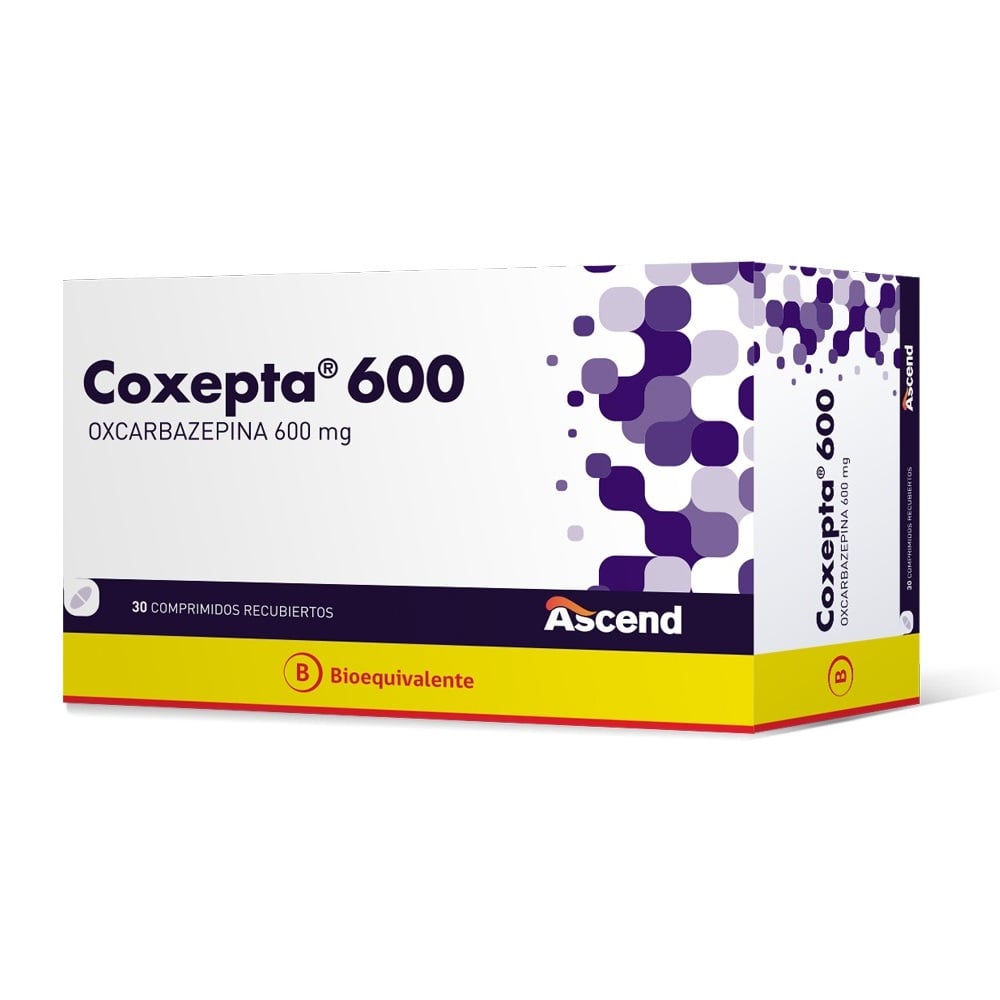 COXEPTA COMPRIMIDOS RECUBIERTOS 600 mg (OXCARBAZEPINA)