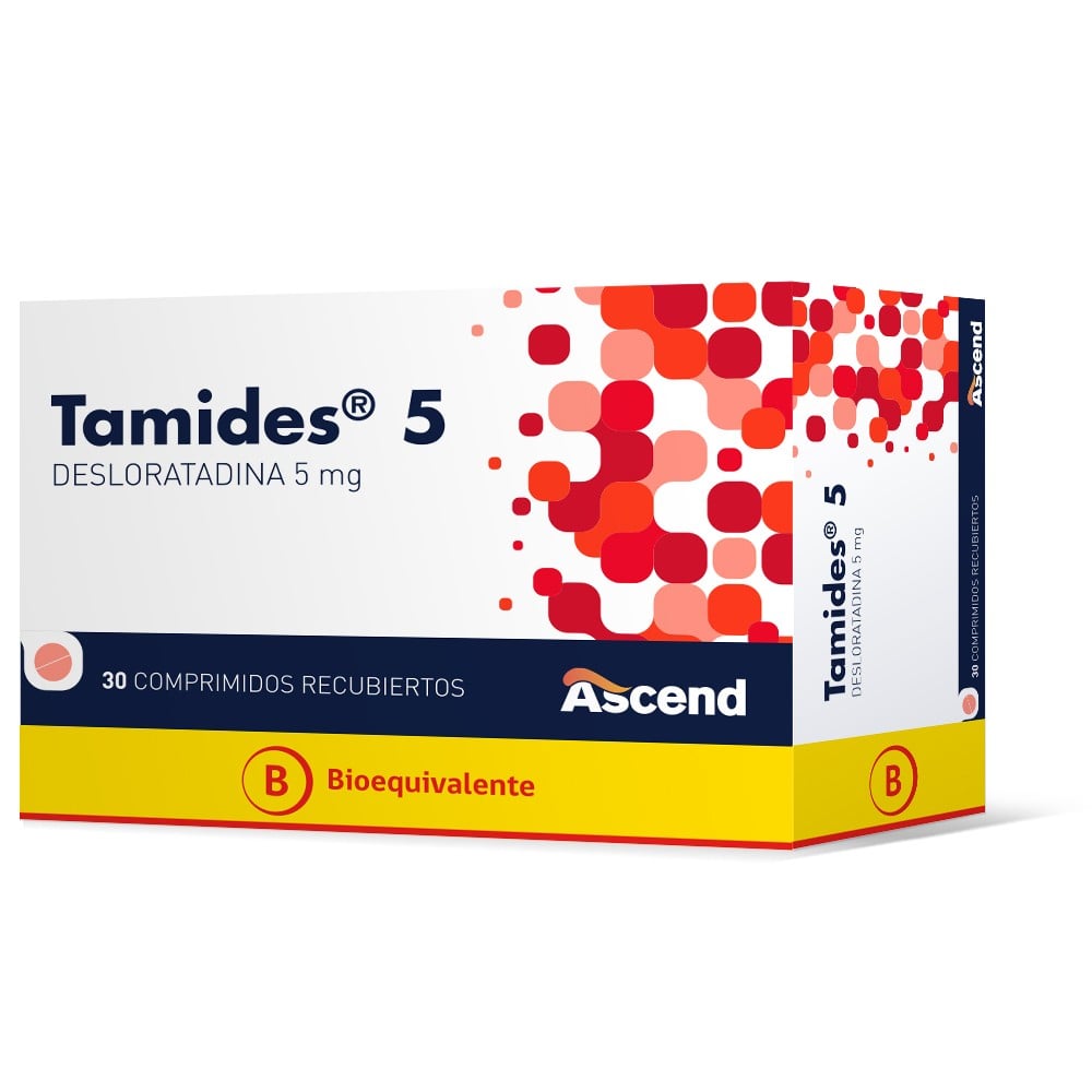 TAMIDES COMPRIMIDOS RECUBIERTOS 5 mg (DESLORATADINA)