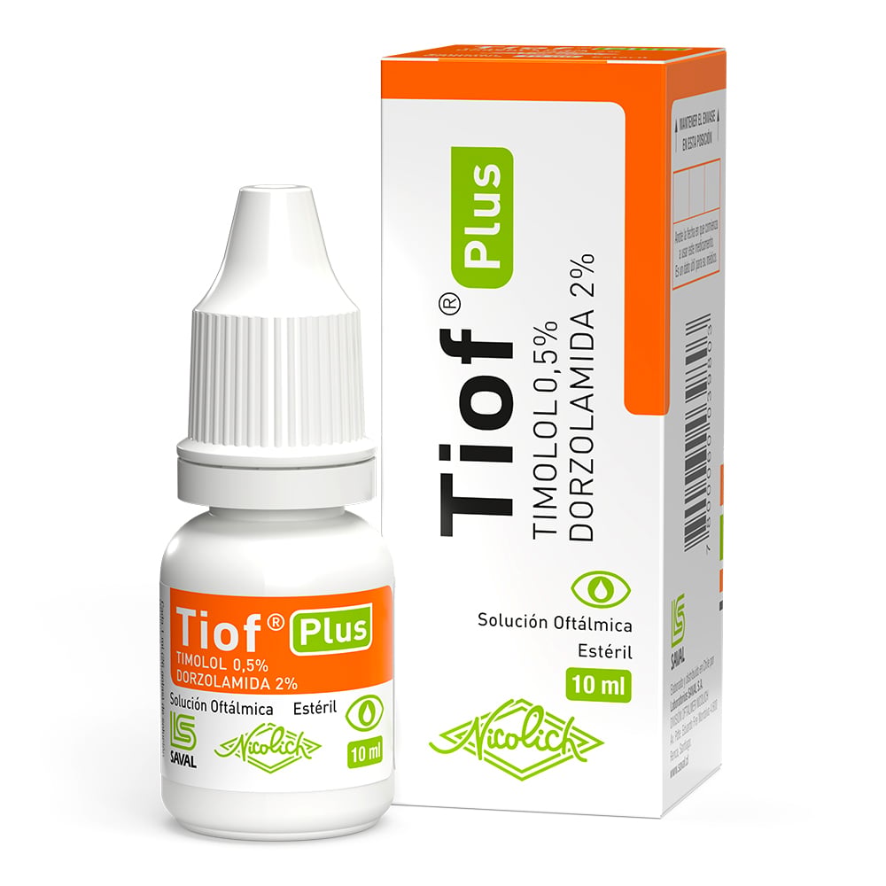 Tiof Plus Timolol 0,2% Solucion Oftalmica 10 mL