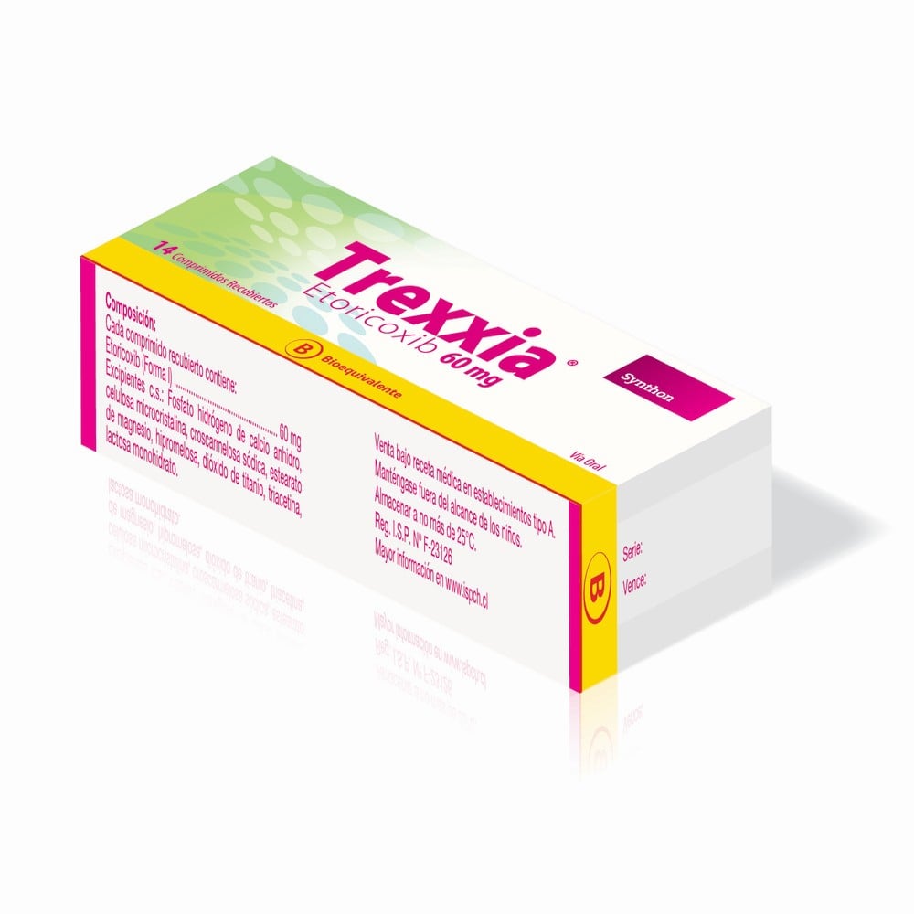 Trexxia Etoricoxib 60 mg 14 Comprimidos Recubiertos