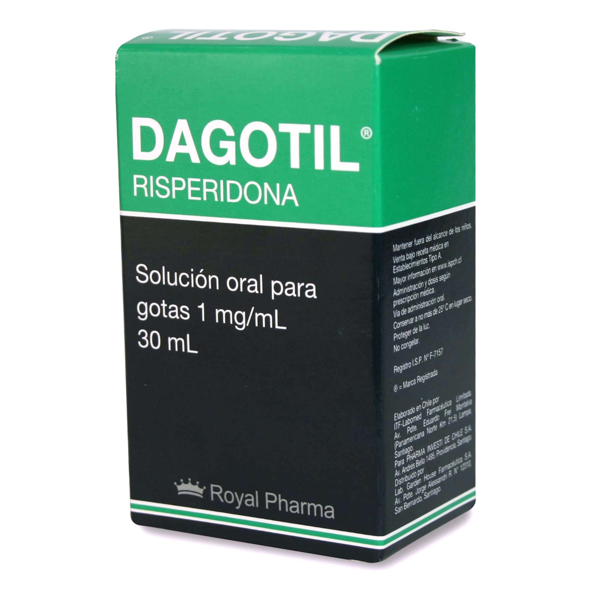 DAGOTIL SOLUCIÓN ORAL PARA GOTAS 1 mg/mL (RISPERIDONA)