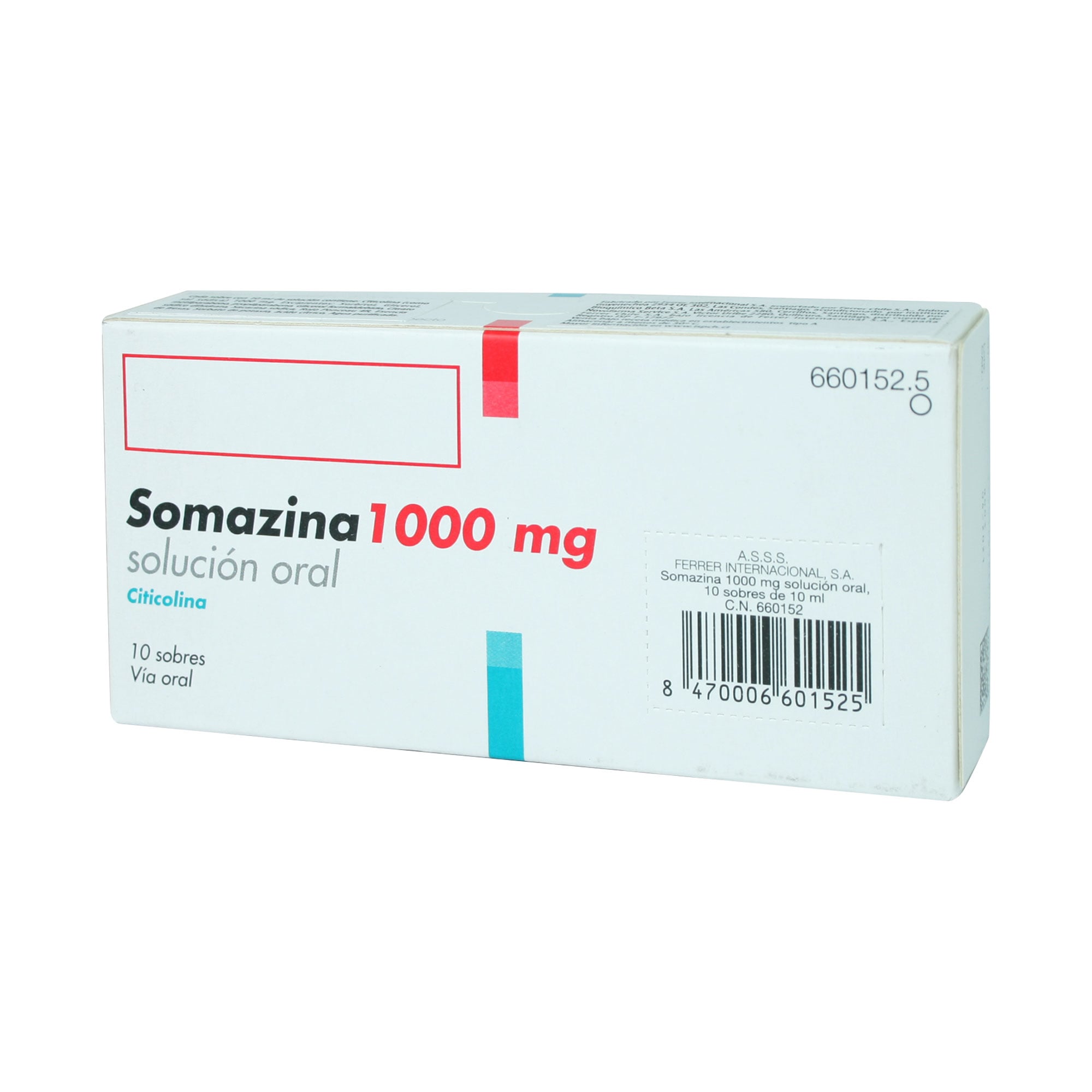 Somazina Citicolina 1000 mg Solución Oral 10 mL