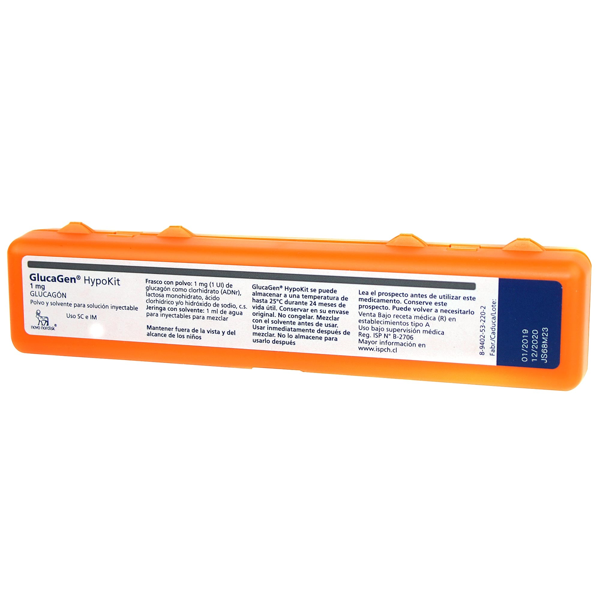 Glucagen Hypokit Glucagon 1 mg 1 Ampolla