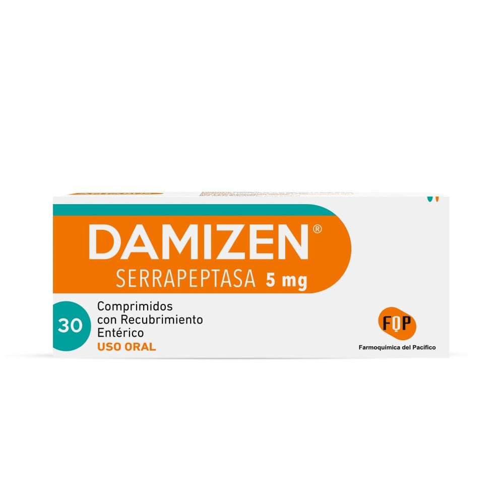 DAMIZEN Serrapeptasa 5 mg 30 comprimidos