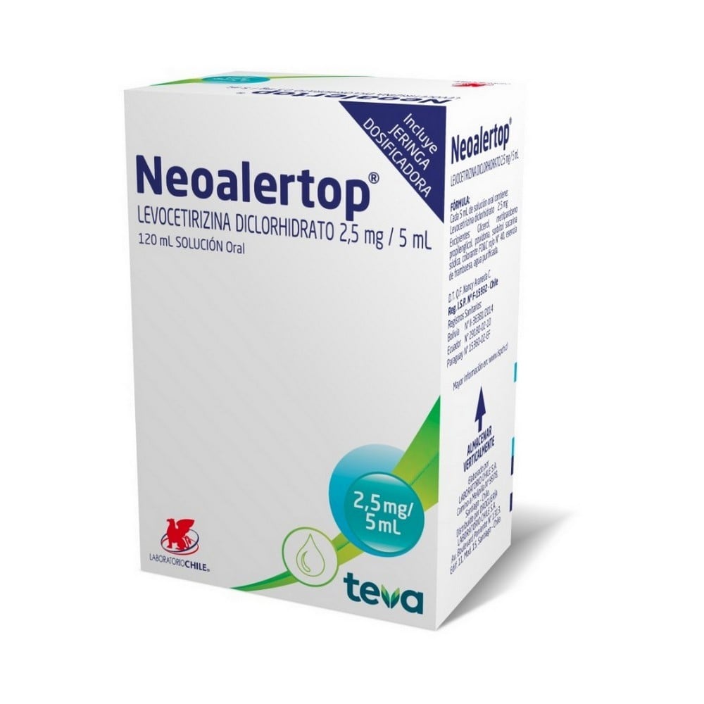 Neo-Alertop Levocetirizina 2,5 mg/5mL Jarabe 120 mL