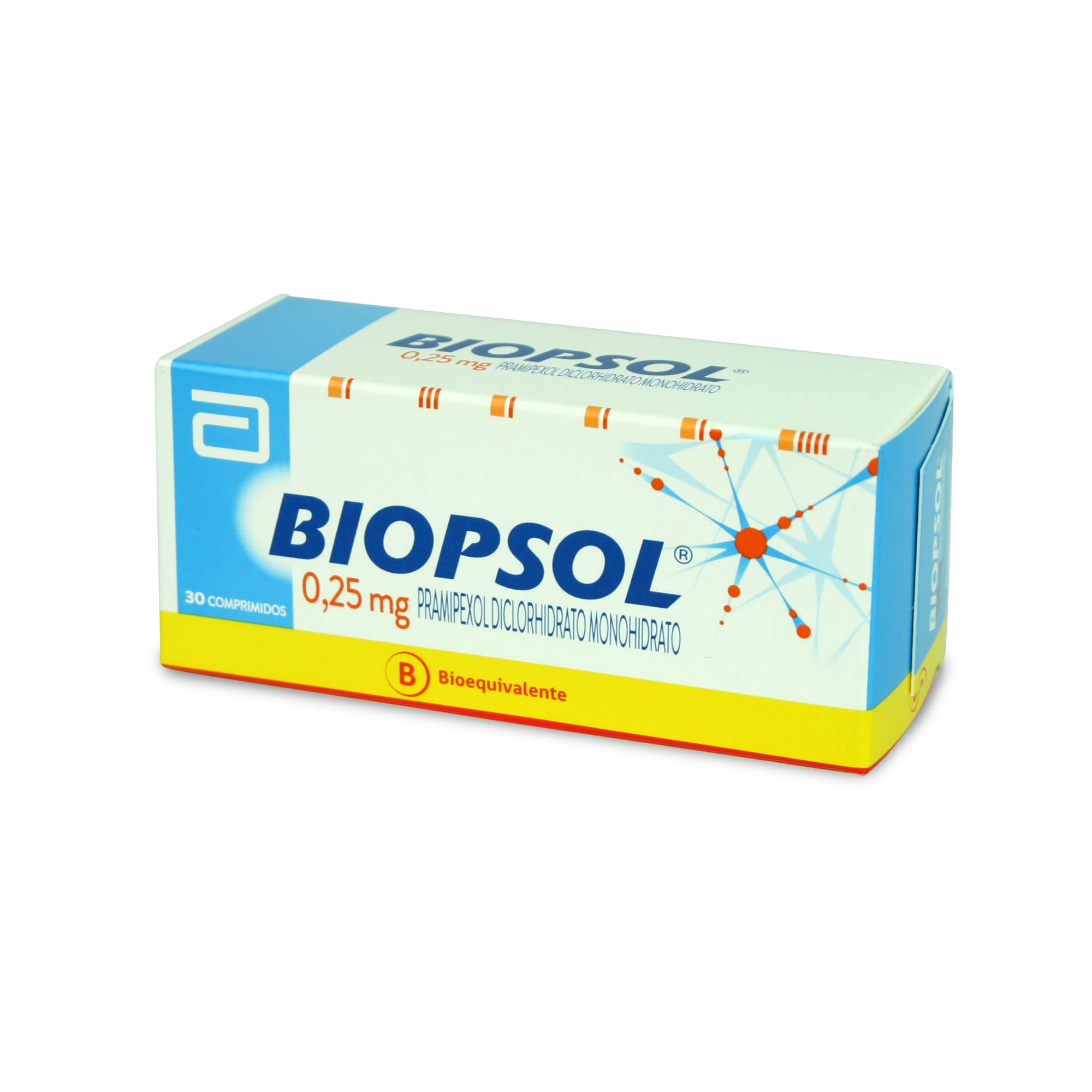 Biopsol Pramipexol 0,25 mg 30 Comprimidos