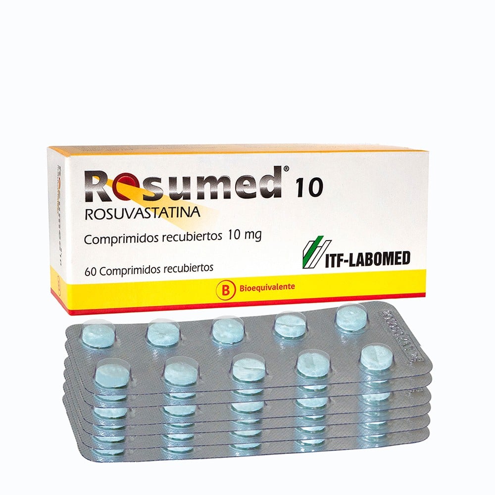 Rosumed Rosuvastatina 10 mg 60 Comprimidos